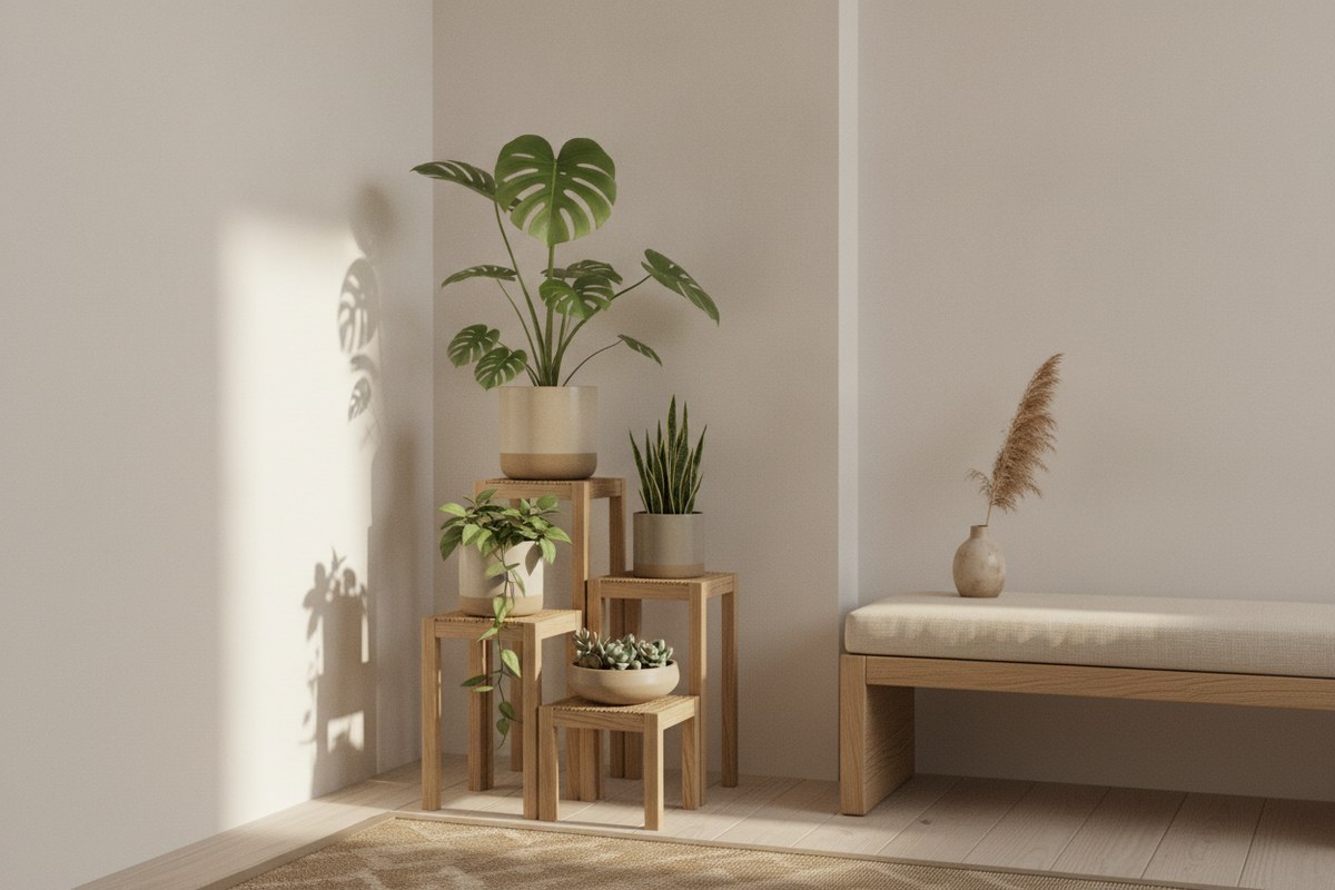 狭い部屋でも映える観葉植物の飾り方DIY術アイデア10選
