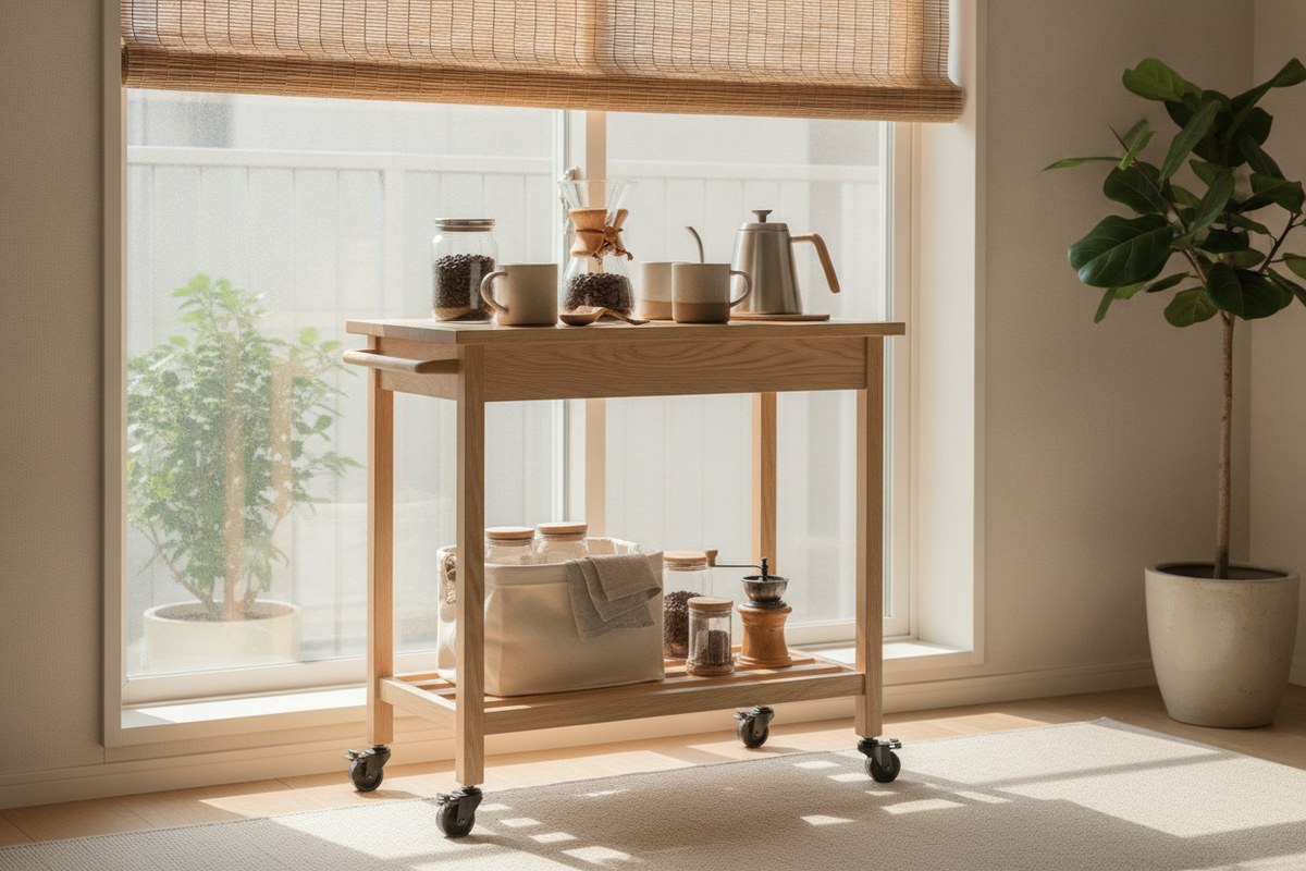 賃貸の狭いキッチンでも作れるカフェコーナー収納アイデア8選