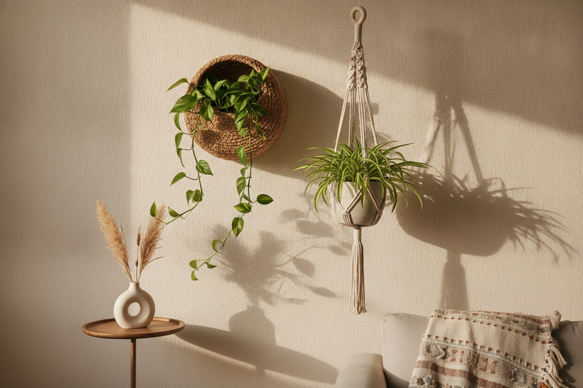 狭い部屋でも映える観葉植物の飾り方DIY術アイデア10選