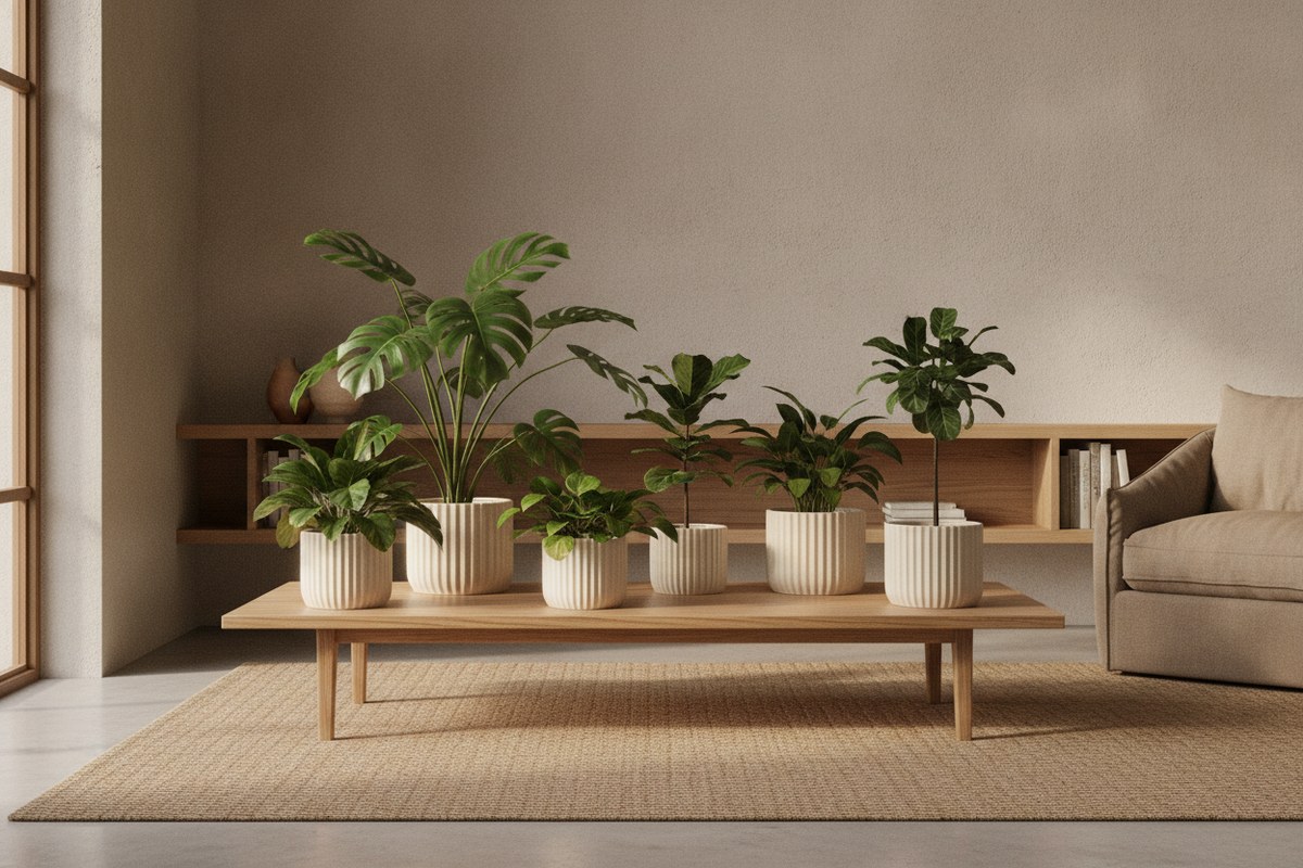 狭い部屋でも映える観葉植物の飾り方DIY術アイデア10選