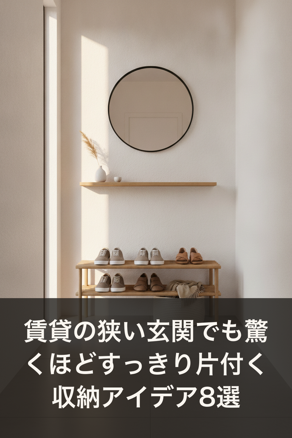 賃貸の狭い玄関でも驚くほどすっきり片付く収納アイデア8選