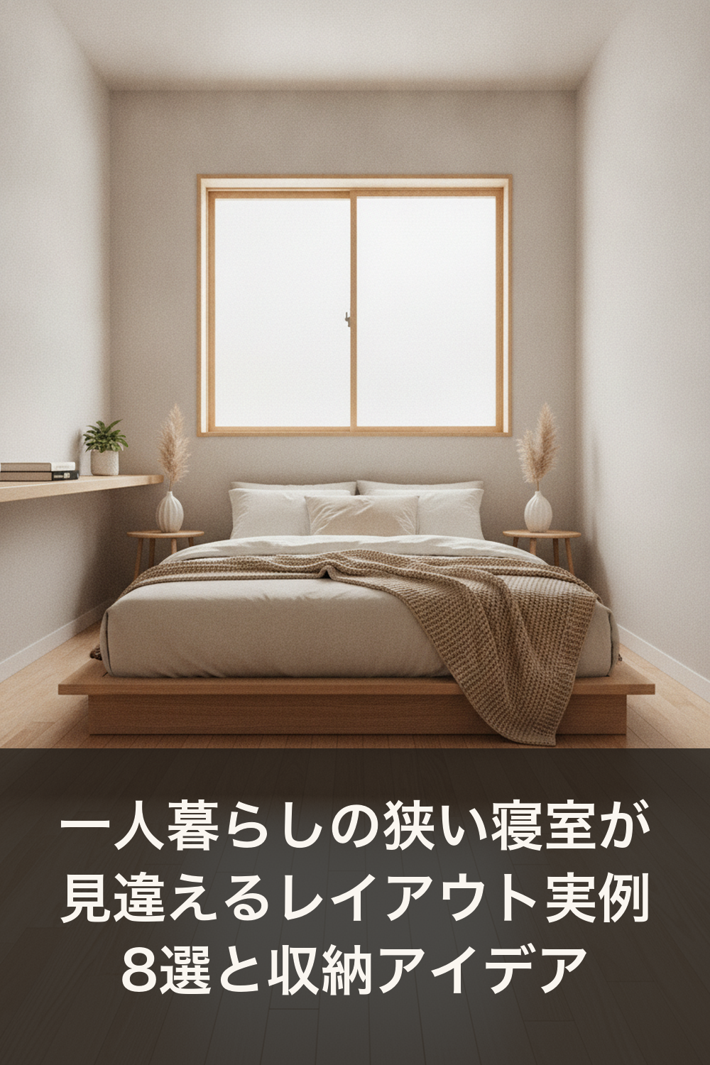 一人暮らしの狭い寝室が見違えるレイアウト実例8選と収納アイデア