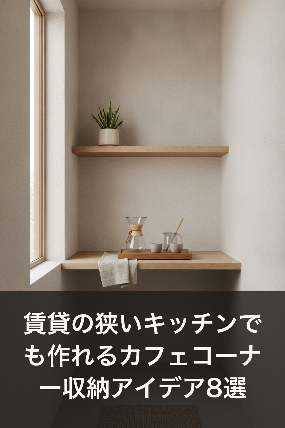 賃貸の狭いキッチンでも作れるカフェコーナー収納アイデア8選