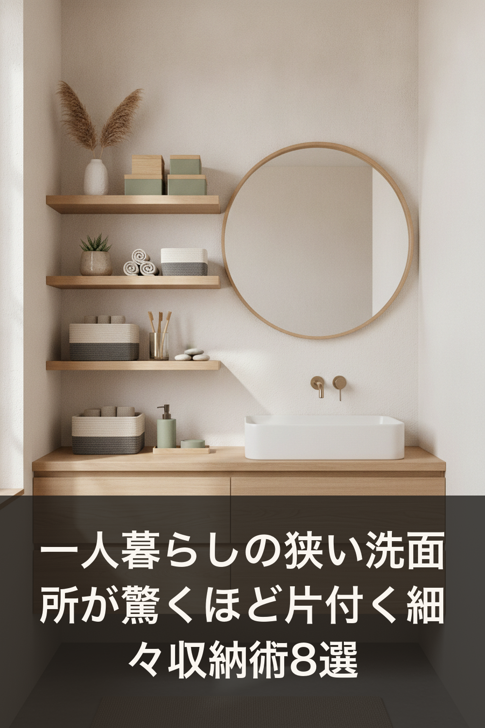 一人暮らしの狭い洗面所が驚くほど片付く細々収納術8選