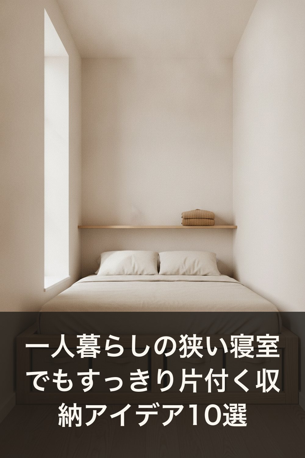 一人暮らしの狭い寝室でもすっきり片付く収納アイデア10選