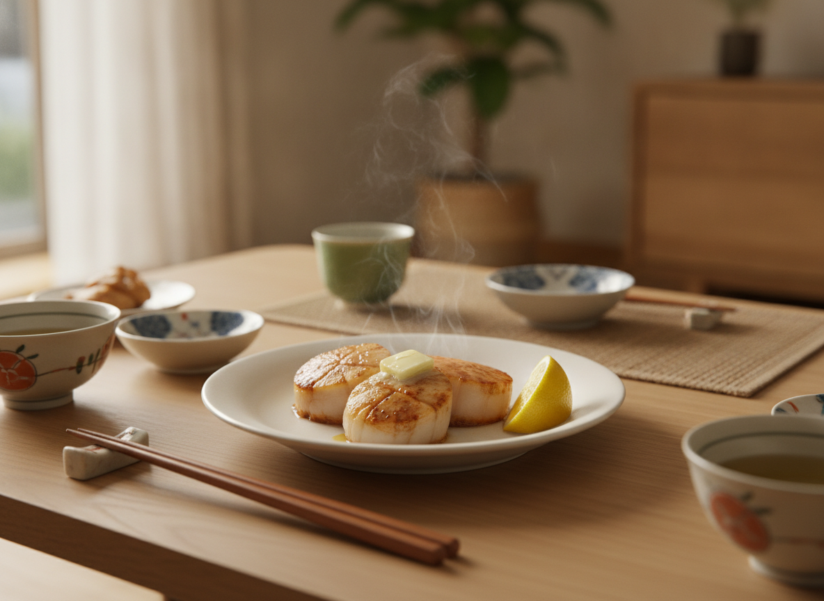 ホタテの塩焼き