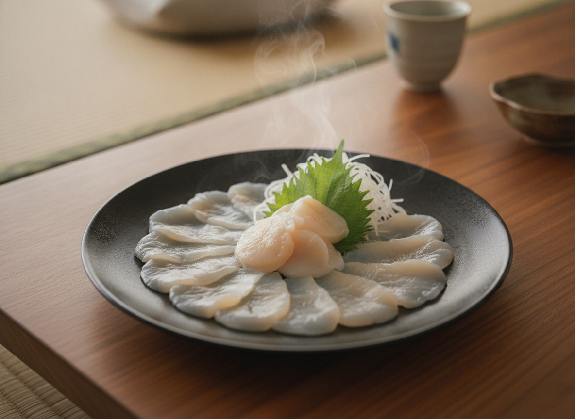 ホタテの刺身