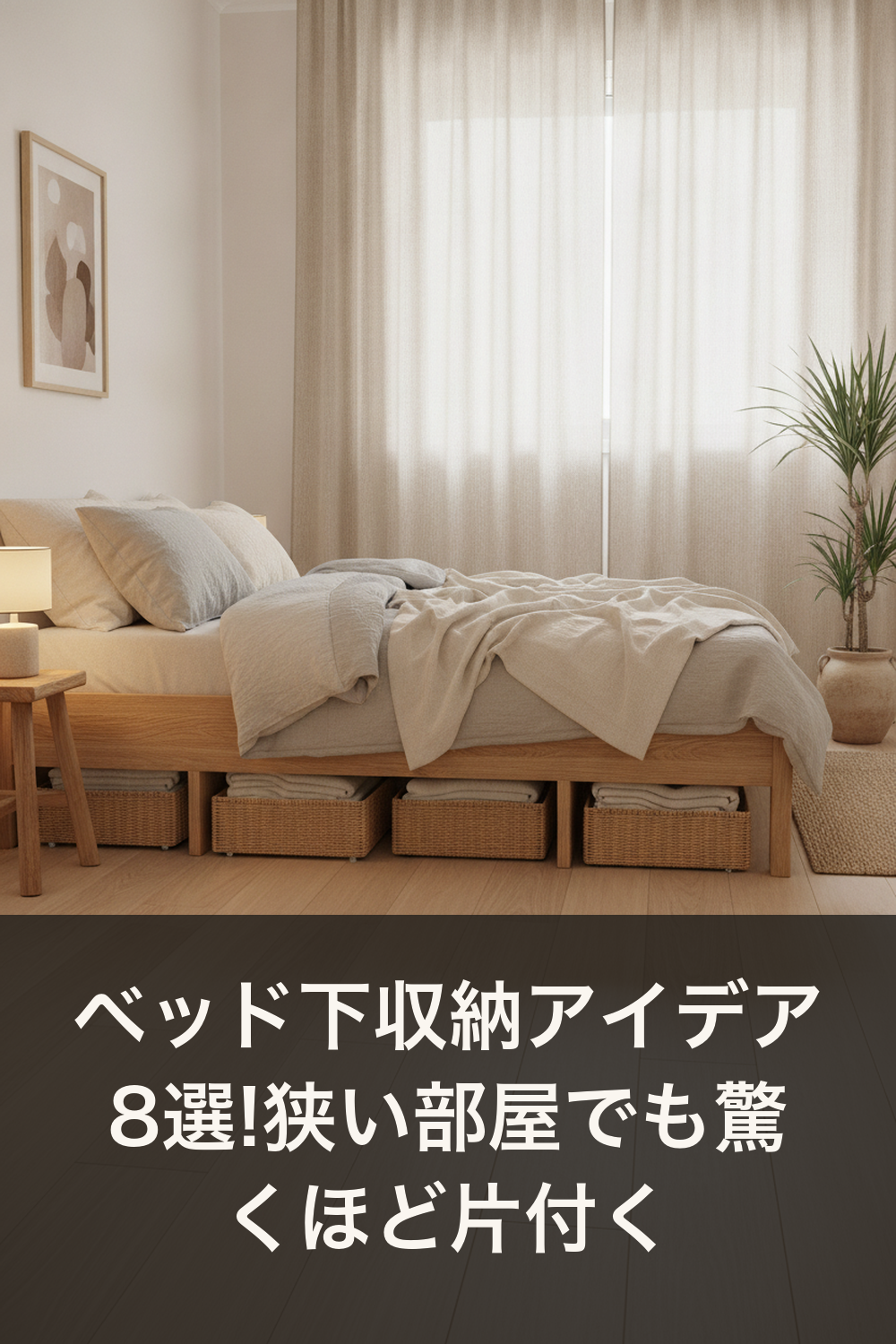 ベッド下収納アイデア8選!狭い部屋でも驚くほど片付く